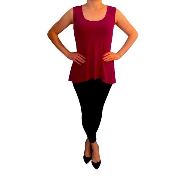 Grace Tops - Grace Fuscia Swing Tank Tunic